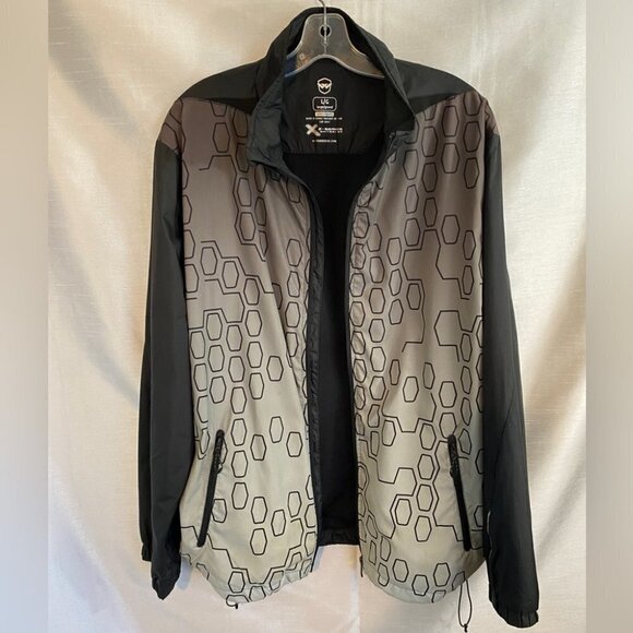 Whiteridge Silver and Black Windbreaker  Jacket Mens Lg X Series - Picture 16 of 16